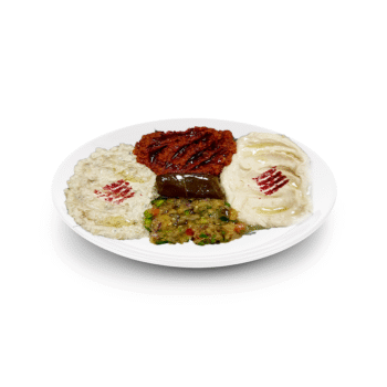 طبق مقبلات مشكل صغير - Small mixed appetizer platter