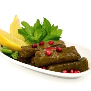 طبق ورق عنب - Grape leaves plate