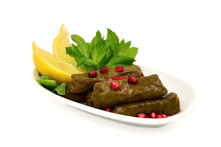 طبق ورق عنب - Grape leaves plate