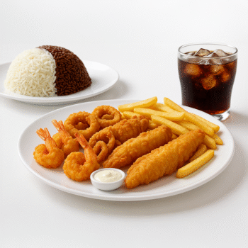 وجبة مشكل مقلي - Fried mixed meal